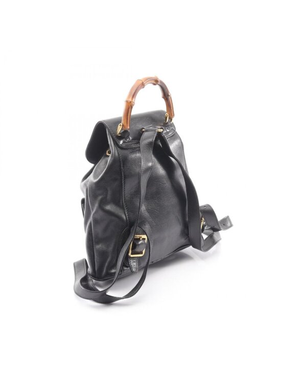 Gucci Backpack Bamboo 003 Black Leather main image 5